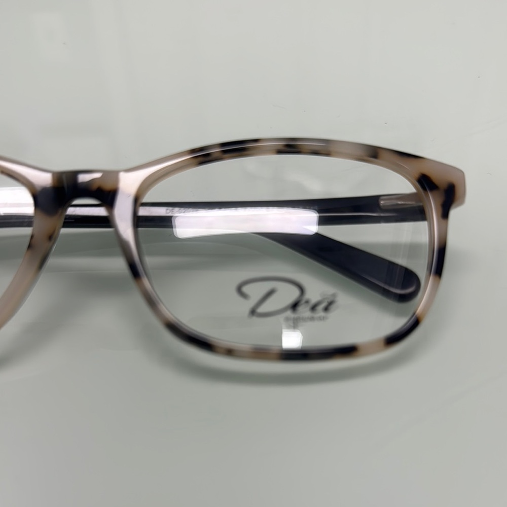 Modern Tortoise Rectangular Glasses - image 2